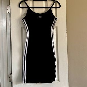 Adidas tank dress black white NWT new small